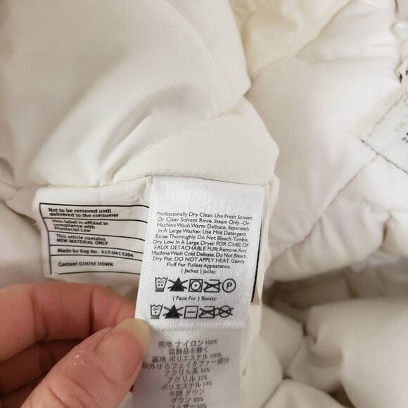 Eddie Bauer Womens Weatheredge Goose Down Jacket Size S Skiing Winter Neutral - Picture 10 of 15